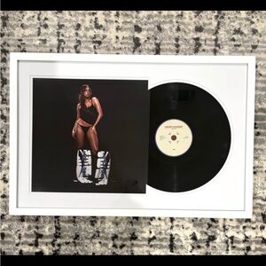 Framed Vinyl Record with Artwork